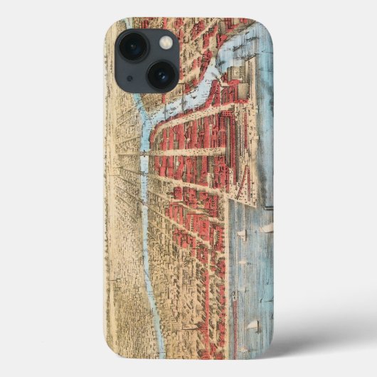 KAART: CHICAGO, c1857 Case-Mate iPhone Case (Achterkant)
