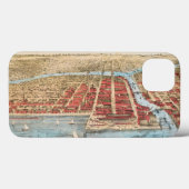 KAART: CHICAGO, c1857 Case-Mate iPhone Case (Achterkant (horizontaal))