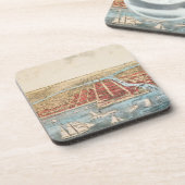 KAART: CHICAGO, c1857 Drankjes Onderzetter (Linkerzijde)