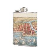 KAART: CHICAGO, c1857 Heupfles (Links)