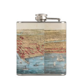 KAART: CHICAGO, c1857 Heupfles (Achterkant)