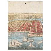 KAART: CHICAGO, c1857 Klembord (Achterkant)