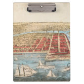 KAART: CHICAGO, c1857 Klembord (Voorkant)