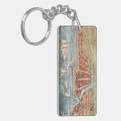 KAART: CHICAGO, c1857 Sleutelhanger (Voorkant Links)