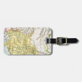 KAART: CHINA, 1910 BAGAGELABEL (Voorkant horizontaal)