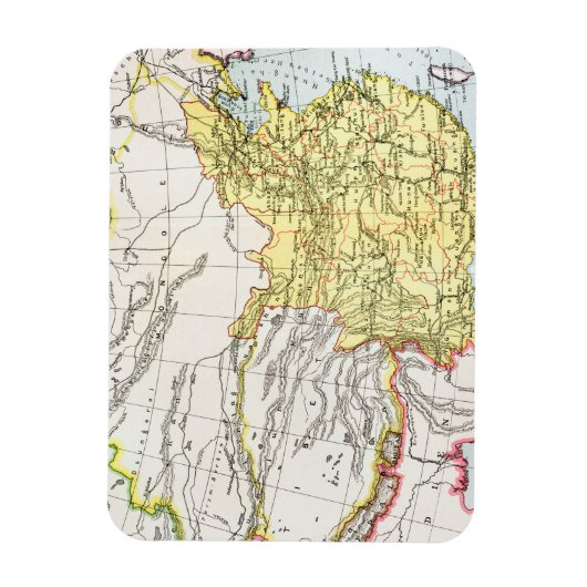 KAART: CHINA, 1910 MAGNEET (Verticaal)