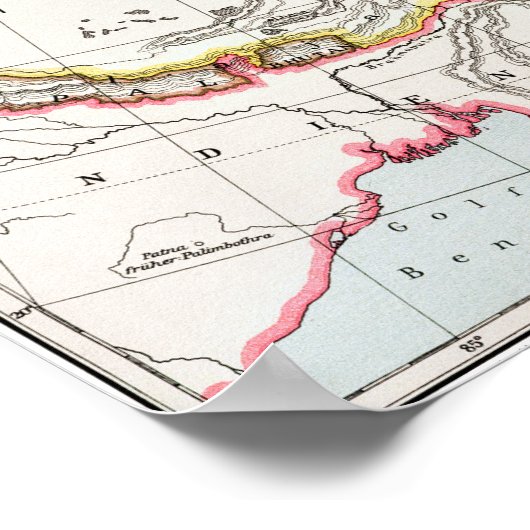 KAART: CHINA, 1910 POSTER (Hoek)