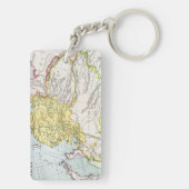 KAART: CHINA, 1910 SLEUTELHANGER (achterkant)