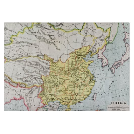 KAART: CHINA, 1910 SNIJPLANK (Voorkant)
