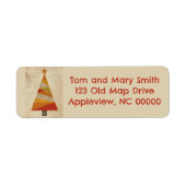 Kaart Christmas Tree label (Voorkant)