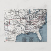 KAART: CIVIL WAR, 1861 BRIEFKAART (Voorkant)