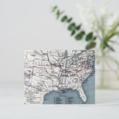 KAART: CIVIL WAR, 1861 BRIEFKAART (Staand voorkant)