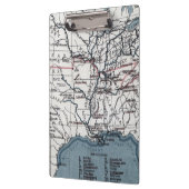 KAART: CIVIL WAR, 1861 KLEMBORD (Links)