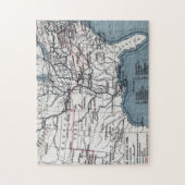 KAART: CIVIL WAR, 1861 LEGPUZZEL (Verticaal)