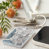 KAART: CIVIL WAR, 1861 SLEUTELHANGER (Voorkant Rechts)