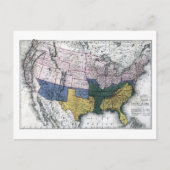 KAART: CIVIL WAR, 1864 BRIEFKAART (Voorkant)