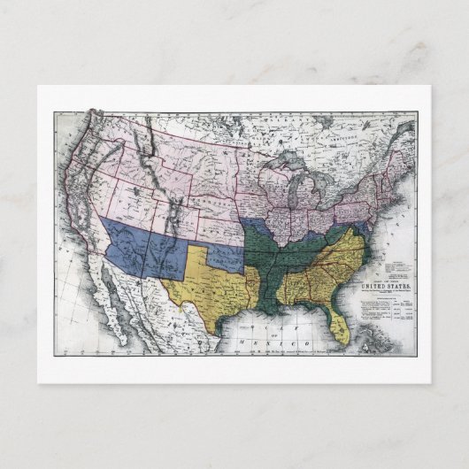 KAART: CIVIL WAR, 1864 BRIEFKAART (Voorkant)