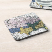 KAART: CIVIL WAR, 1864 DRANKJES ONDERZETTER (Linkerzijde)