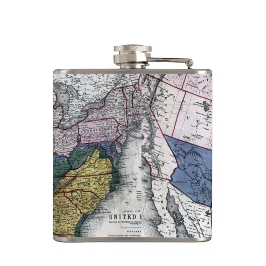 KAART: CIVIL WAR, 1864 HEUPFLES (Achterkant)