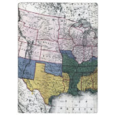 KAART: CIVIL WAR, 1864 KLEMBORD (Achterkant)