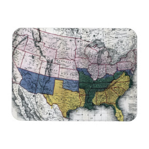 KAART: CIVIL WAR, 1864 MAGNEET
