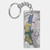 KAART: CIVIL WAR, 1864 SLEUTELHANGER (Voorkant Links)