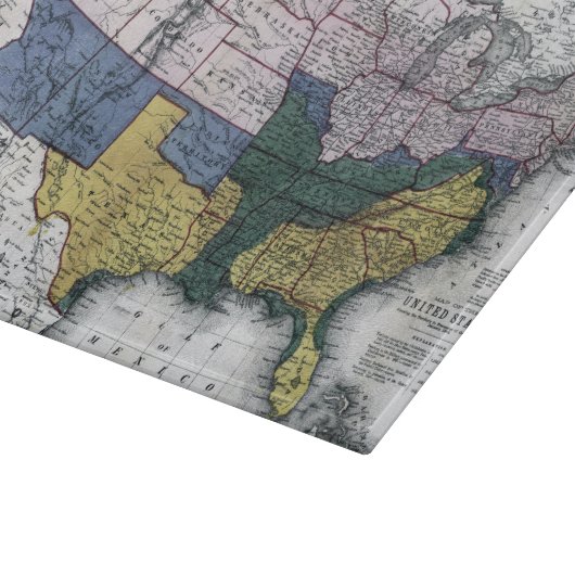 KAART: CIVIL WAR, 1864 SNIJPLANK (Hoek)