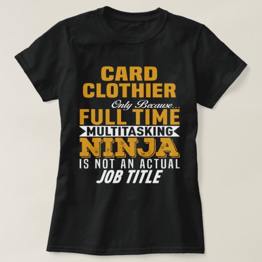 Kaart Clothier T-shirt (Design voorkant)