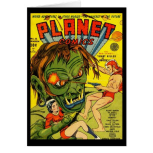 Kaart Comic Book Hoesjes Vintage