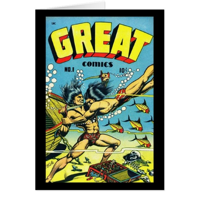 Kaart Comic Book Hoesjes Vintage (Voorkant)
