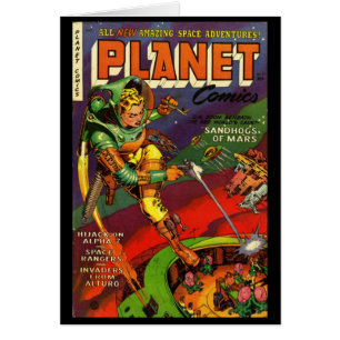 Kaart Comic Book Hoesjes Vintage