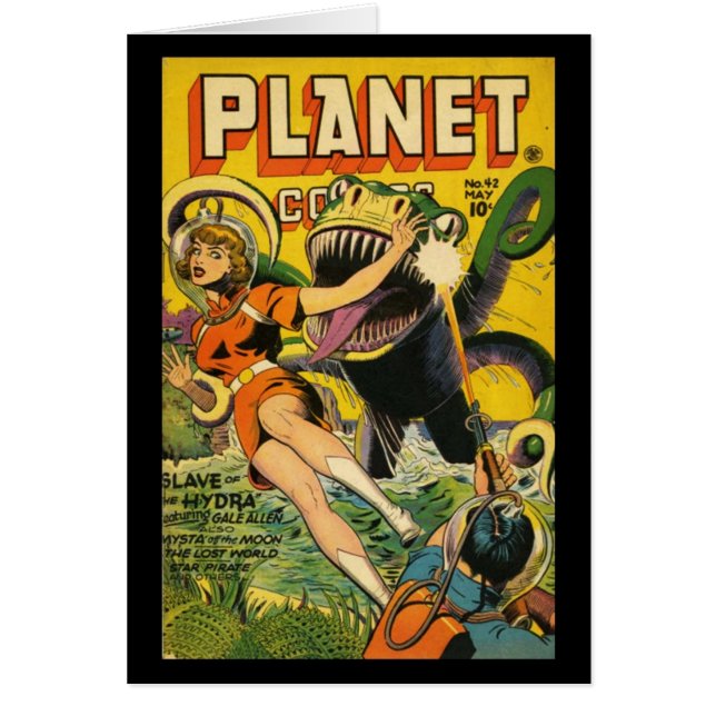 Kaart Comic Book Hoesjes Vintage (Voorkant)