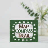 Kaart Compass Trail Briefkaart (Staand voorkant)