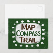 Kaart Compass Trail Briefkaart (Voorkant / Achterkant)