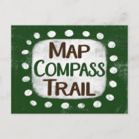 Kaart Compass Trail Briefkaart
