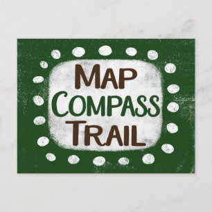 Kaart Compass Trail Briefkaart