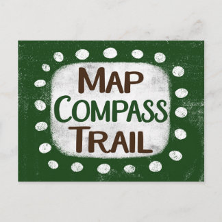Kaart Compass Trail Briefkaart