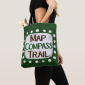 Kaart Compass Trail Canvas tas (Dichtbij)