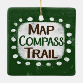 Kaart Compass Trail Ornament (Achterkant)