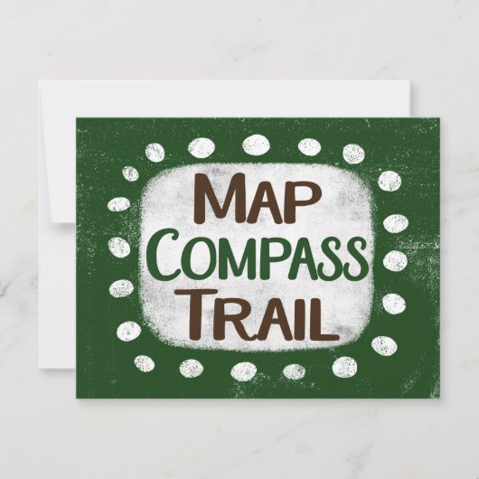 Kaart Compass Trail Wenskaart (Voorkant)
