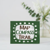 Kaart Compass Trail Wenskaart (Staand voorkant)