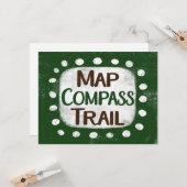 Kaart Compass Trail Wenskaart (Voorkant / Achterkant in situ)