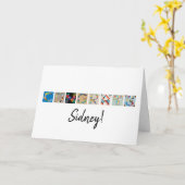 kaart "Congrats" voor gamealfabet (Gele Bloem)