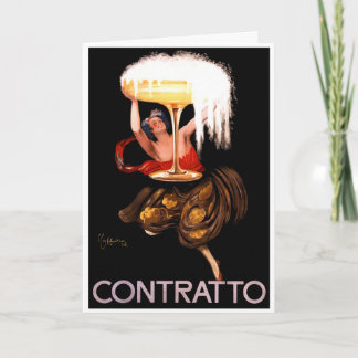 Kaart: Contratto door Leonetto Cappiello Feestdagen Kaart