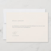 Kaart Cream & Dusty Blue Bridesmaid-voorstel (Achterkant)