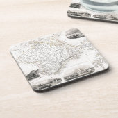 KAART: CRIMEA, c1855 Bier Onderzetter (Linkerzijde)