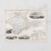 KAART: CRIMEA, c1855 Briefkaart (Voorkant)