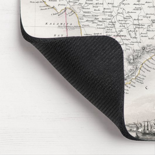 KAART: CRIMEA, c1855 Muismat (Hoek)