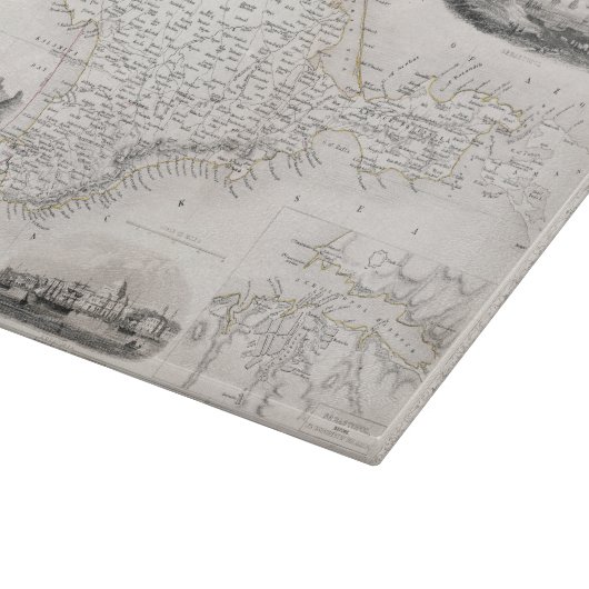 KAART: CRIMEA, c1855 Snijplank (Hoek)