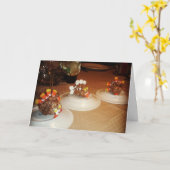 kaart "Crispy Turkeys" Thanksgiving (Gele Bloem)